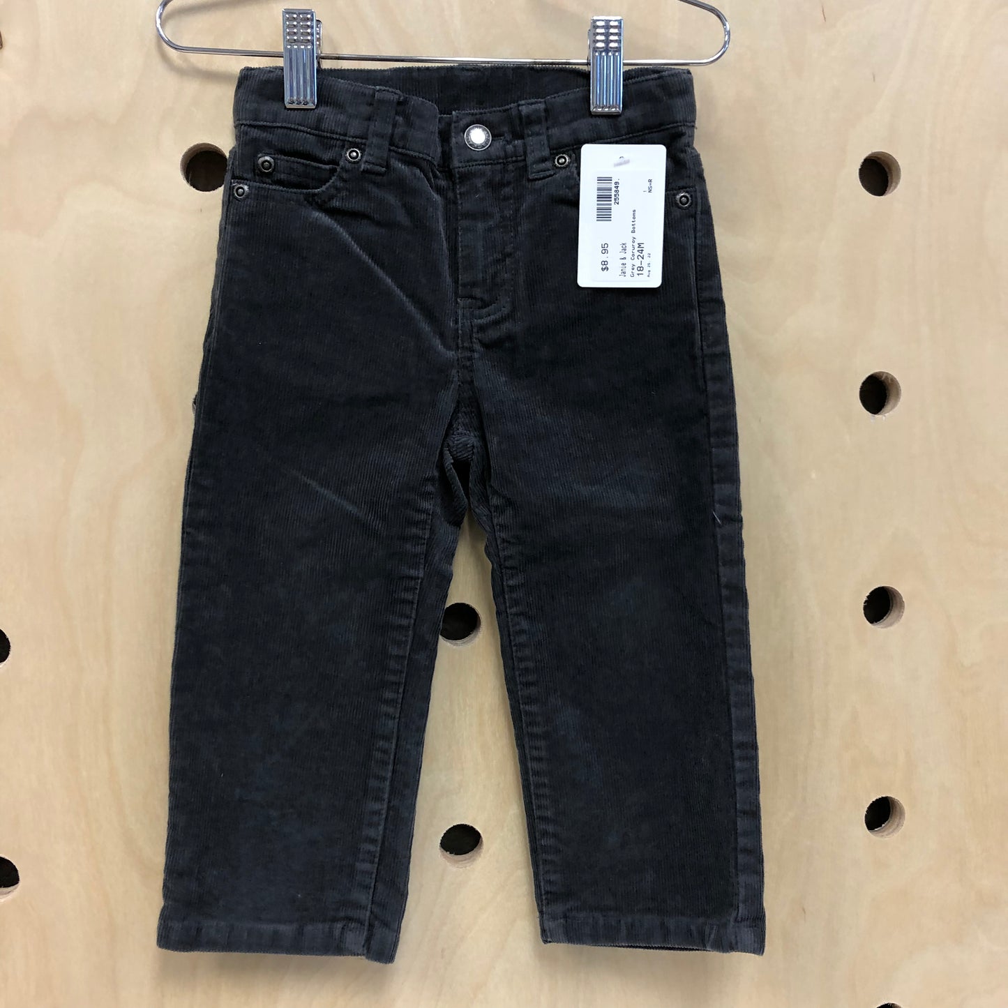 Grey Corduroy Bottoms