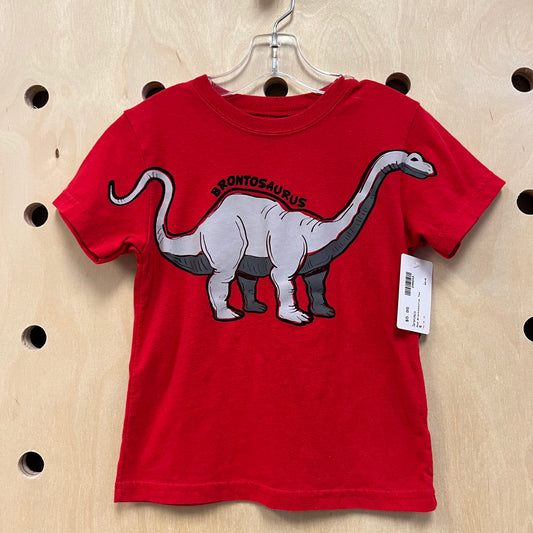 Red Brontosaurus Tee