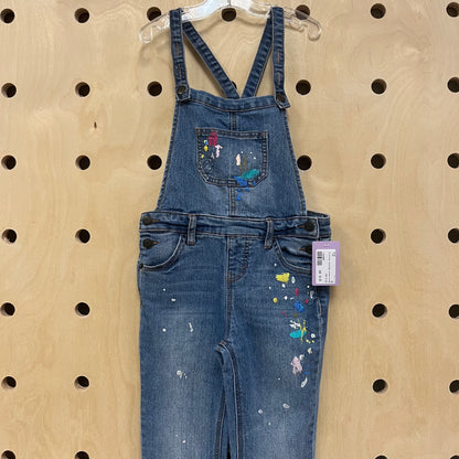 Denim Paint Spaltter Overalls