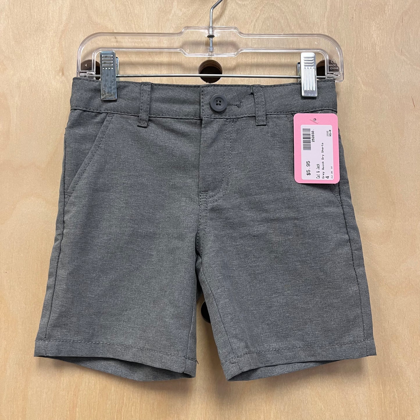 Grey Quick Dry Shorts