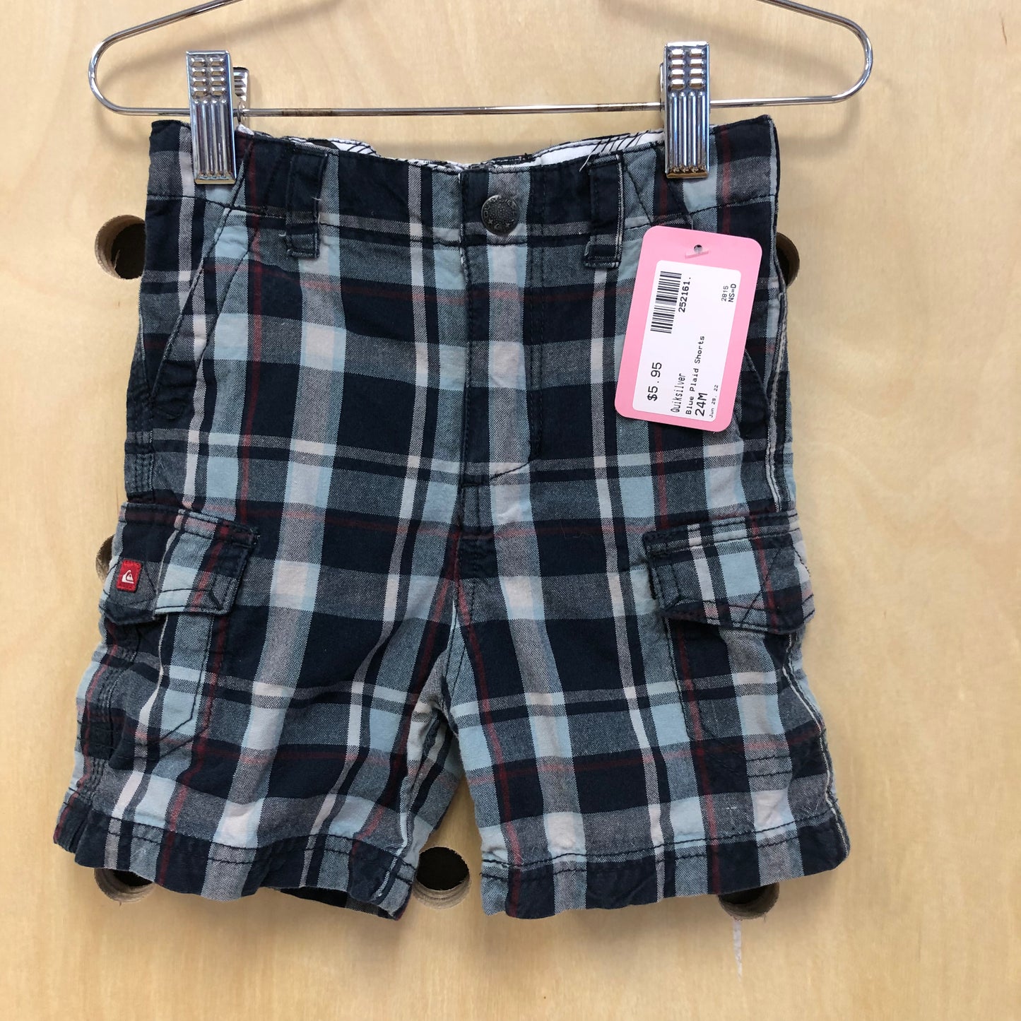 Blue Plaid Shorts