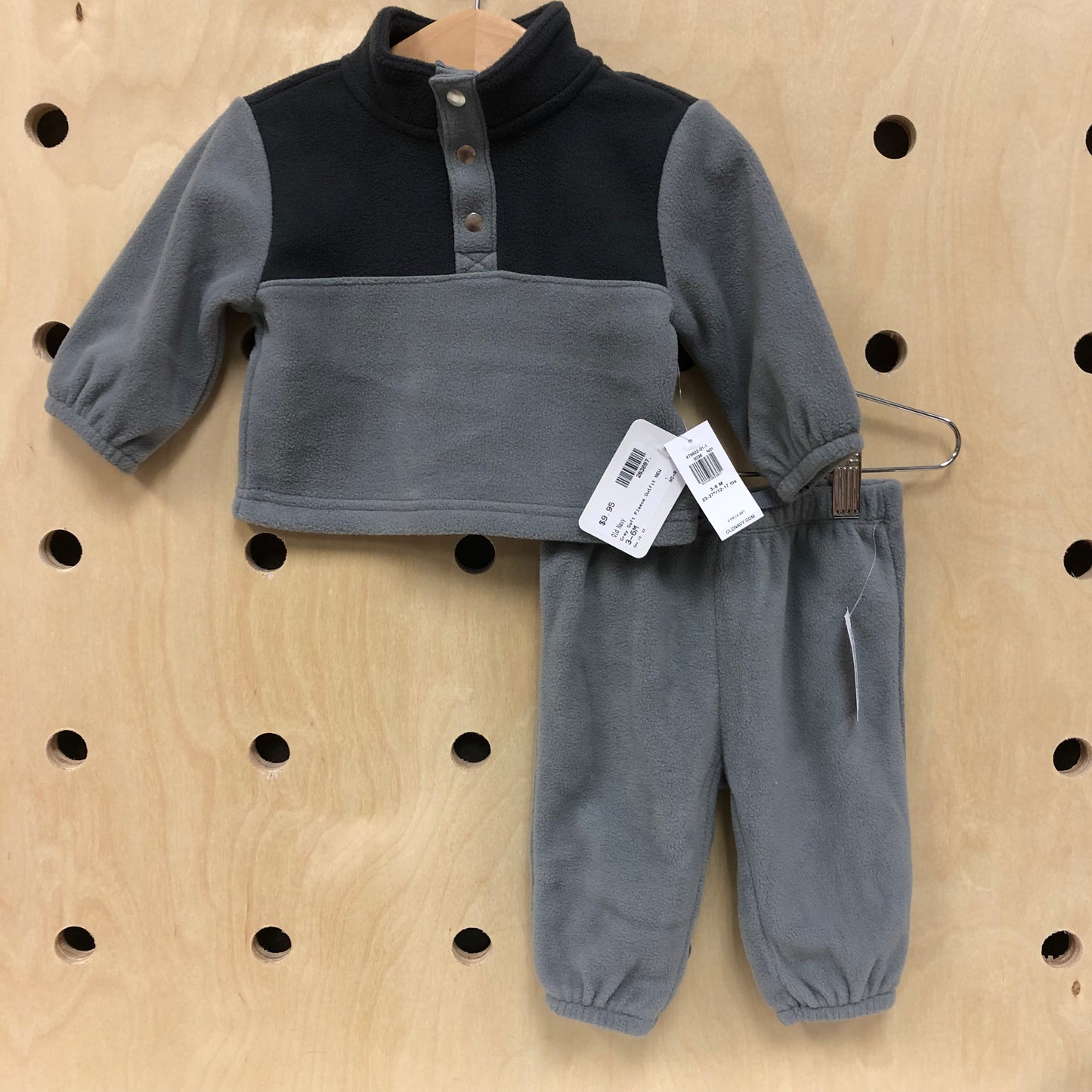 Grey Soft Fleece Outfit NEW