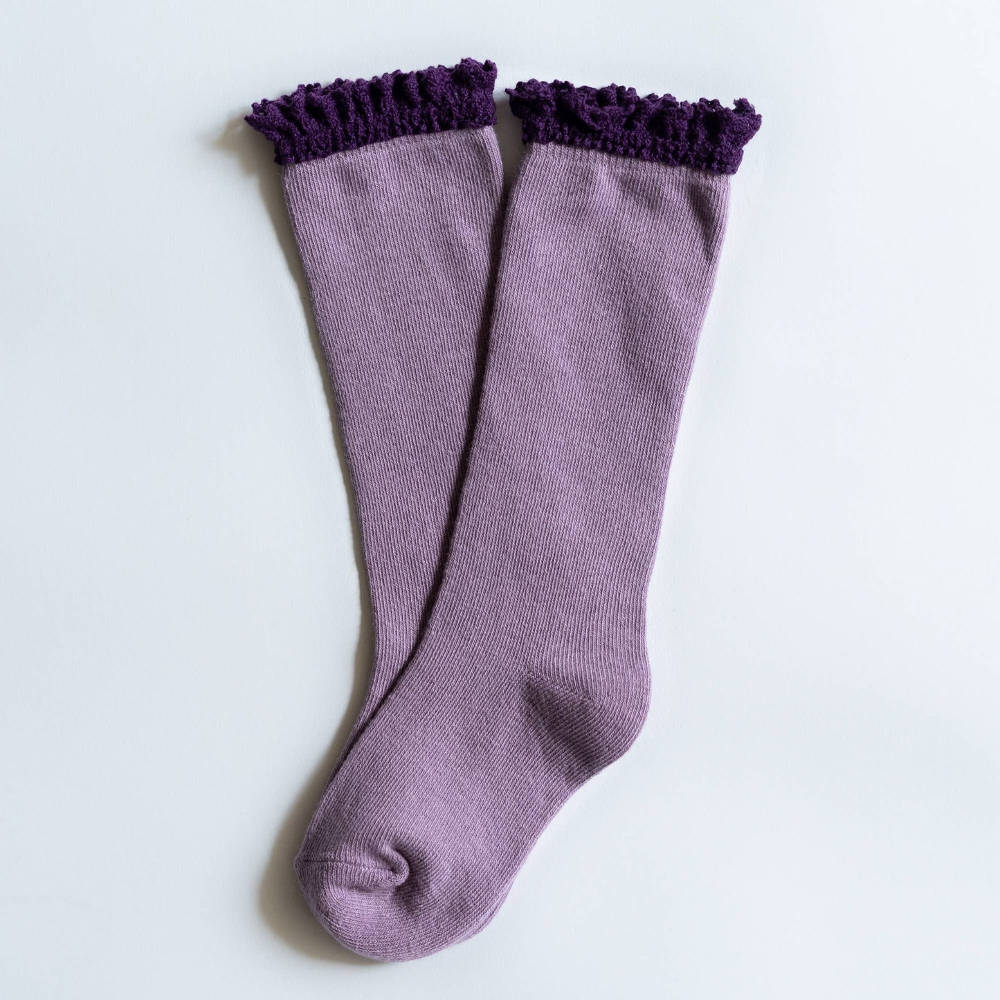 Purple + Plum Lace Top Knee Highs (1.5-3Y)
