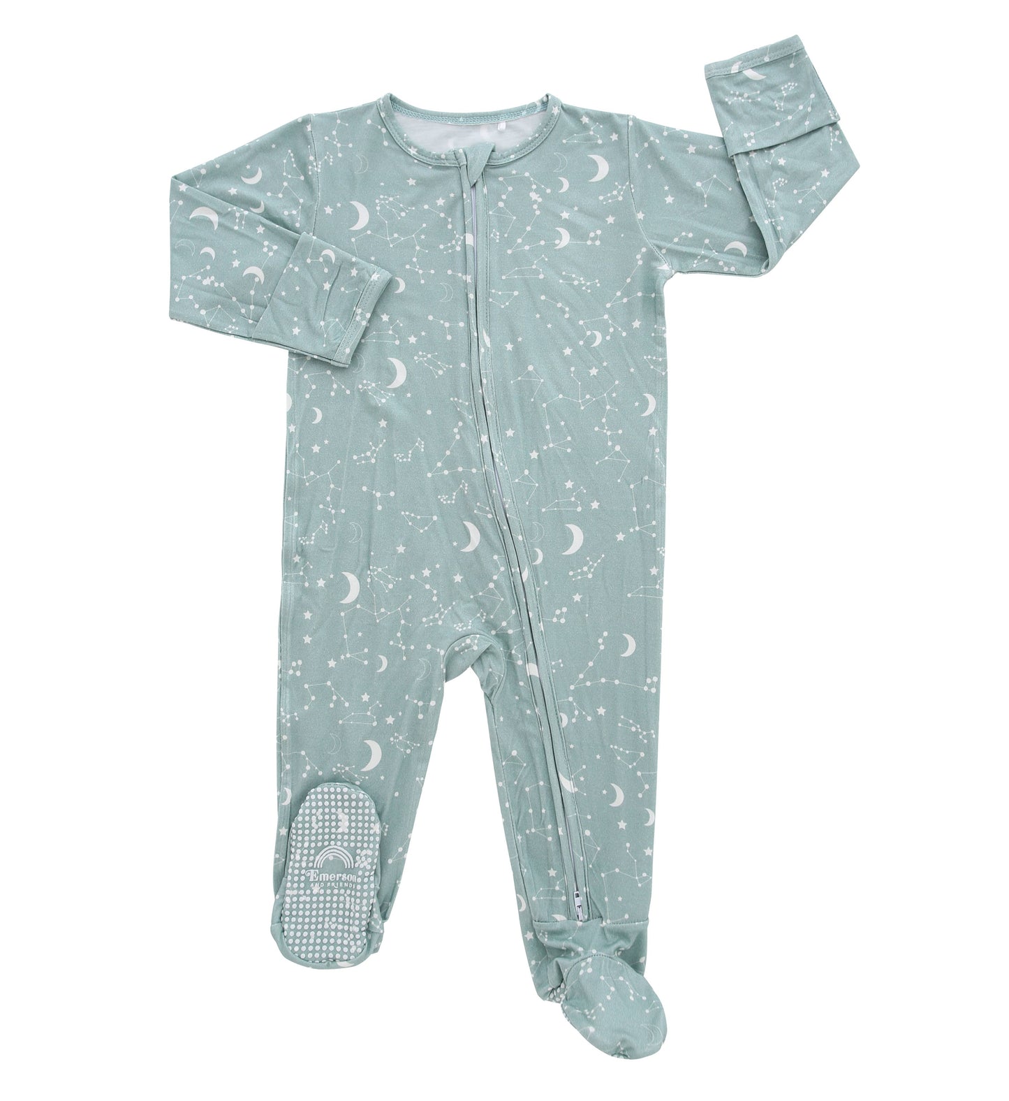 Stargazer Bamboo Baby Footed Pajamas